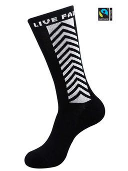 Balenzia - Men's Fair Trade Organic Cotton Crew Length Free Size Pack Of 1 (Black)