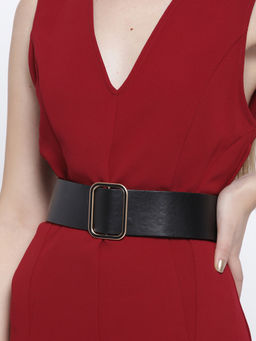 Twenty Dresses by Nykaa Fashion - Black Stairway To Glamour Waist Belt