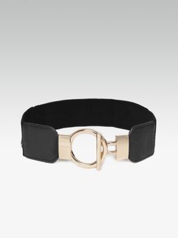 Twenty Dresses by Nykaa Fashion - Black Solid Toggle Buckle Waist Belt
