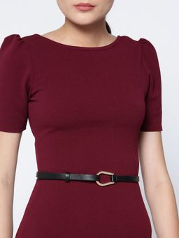 Twenty Dresses by Nykaa Fashion - Black Sliding Into Style Waist Belt