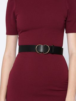 Twenty Dresses by Nykaa Fashion - Black Here With You Basic Waist Belt