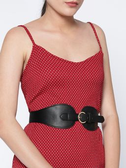 Twenty Dresses by Nykaa Fashion - Black Solid Buckle Waist Belt