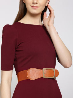 Twenty Dresses by Nykaa Fashion - Tan Style In A Box Waist Belt