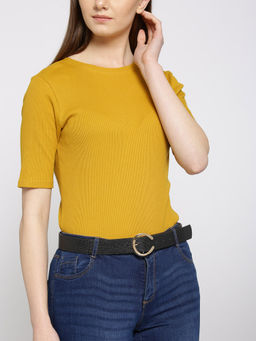 Twenty Dresses by Nykaa Fashion - Black The Circle Of Style Waist Belt