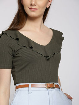 Twenty Dresses by Nykaa Fashion - Tan Looking In The Mirror Waist Belt