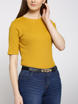 Twenty Dresses by Nykaa Fashion - Black Boxed In Style Waist Belt