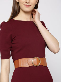 Twenty Dresses by Nykaa Fashion - Tan Stay In Our Circle Waist Belt
