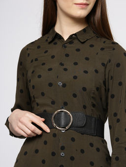 Twenty Dresses by Nykaa Fashion - Black Stay In Our Circle Waist Belt