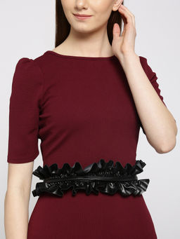 Twenty Dresses by Nykaa Fashion - Black The Waist Cincher Waist Belt