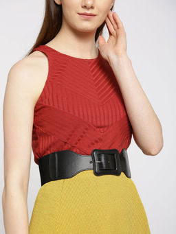 Twenty Dresses by Nykaa Fashion - Black Covered In You Waist Belt