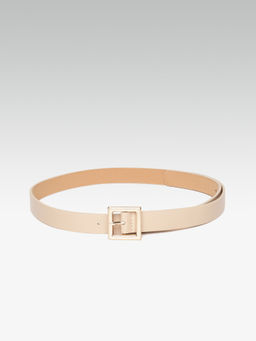 Twenty Dresses by Nykaa Fashion - Beige Classic Square Waist Belt