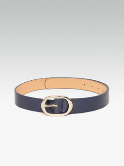 Twenty Dresses by Nykaa Fashion - Navy Blue Statement Oval Waist Belt