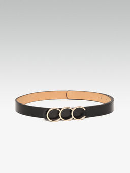 Twenty Dresses by Nykaa Fashion - Black Triple Threat Circle Waist Belt