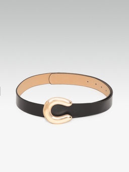 Twenty Dresses by Nykaa Fashion - Black The Lucky Horseshoe Waist Belt