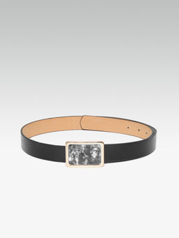 Twenty Dresses by Nykaa Fashion - Black Elevated Marbling Waist Belt