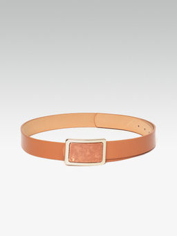 Twenty Dresses by Nykaa Fashion - Tan Elevated Marbling Waist Belt