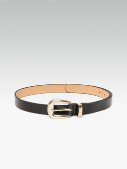 Twenty Dresses by Nykaa Fashion - Black Buckle Me Up Waist Belt