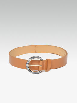Twenty Dresses by Nykaa Fashion - Tan Minimal Ring Waist Belt