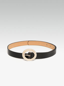 Twenty Dresses by Nykaa Fashion - Black Precious As A Pearl Waist Belt