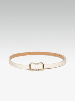 Twenty Dresses by Nykaa Fashion - White Bow With Love Waist Belt