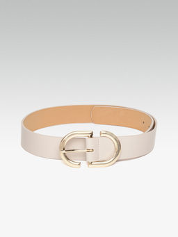 Twenty Dresses by Nykaa Fashion - Beige Say No To Silver Waist Belt
