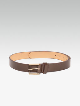 Twenty Dresses by Nykaa Fashion - Brown 90 Degrees Square Waist Belt