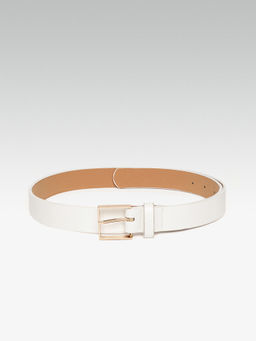 Twenty Dresses by Nykaa Fashion - White 90 Degrees Square Waist Belt