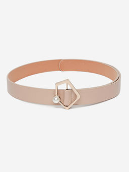 Twenty Dresses by Nykaa Fashion - Make Your Mark Beige Belt