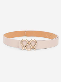 Twenty Dresses by Nykaa Fashion - Cross The Line Beige Belt