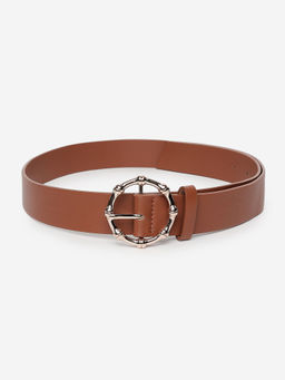 Twenty Dresses by Nykaa Fashion - Beads Of Gold Brown Belt