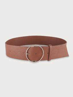 Twenty Dresses by Nykaa Fashion - Circling Around Style Brown Broad Belt