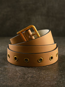 Twenty Dresses by Nykaa Fashion - Tan Solid Medium Belt