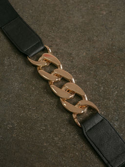 Twenty Dresses by Nykaa Fashion - Black Let Us Be Connected Belt