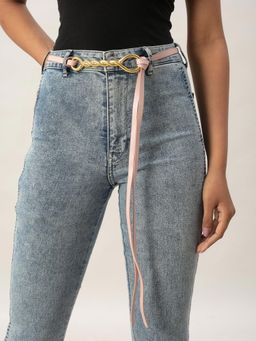 Twenty Dresses by Nykaa Fashion - Pink Solid Slim Waist Belt