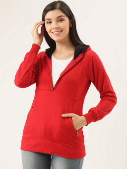 BELLE FILLE - Red Solid Jacket