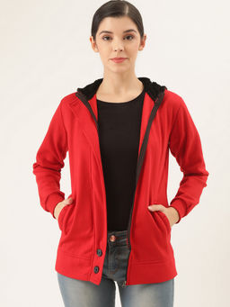 BELLE FILLE - Red Solid Jacket
