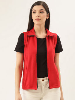 BELLE FILLE - Red Solid Jacket