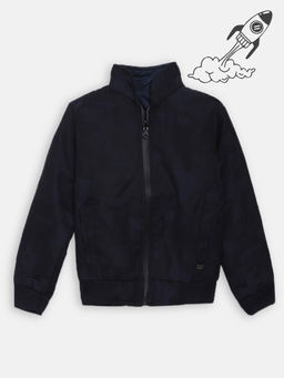 Blue Giraffe - Navy Blue Solid Jacket