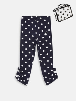 Blue Giraffe - Navy Printed Regular Fit Legging
