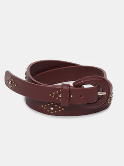 Label Ritu Kumar - Red Leather Belt