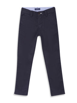 GANT - Navy Blue Solid Trousers