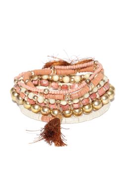 Blueberry - Multicolor Beaded Bracelets (Pack of 6)