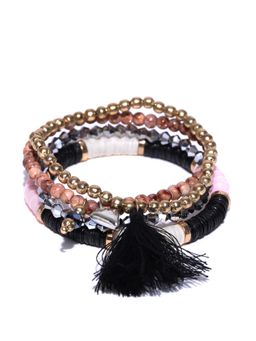 Blueberry - Multicolor Beaded Bracelets (Pack of 4)