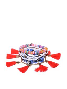 Blueberry - Multicolor Beaded Bracelets (Pack of 7)