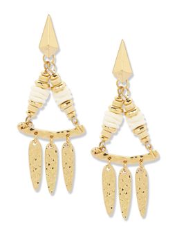 Blueberry - Gold Tone Drop Earrings