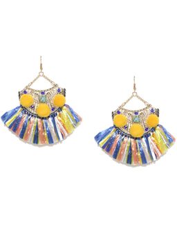 Blueberry - Multicolor Statement Drop Earrings