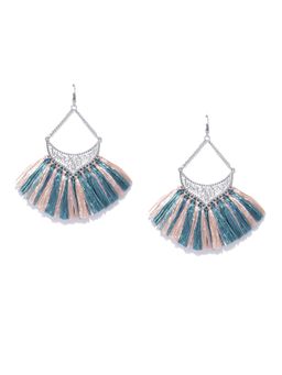 Blueberry - Multicolor Tassel Drop Earrings