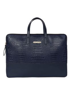 Bagsy Malone - Vegan Leather Crocodile Print Unisex Laptop Bag