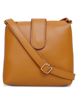 Bagsy Malone - Brown Chain Flap Sling Bag