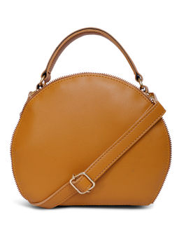 Bagsy Malone - Brown Round Shape Flat Base Bag